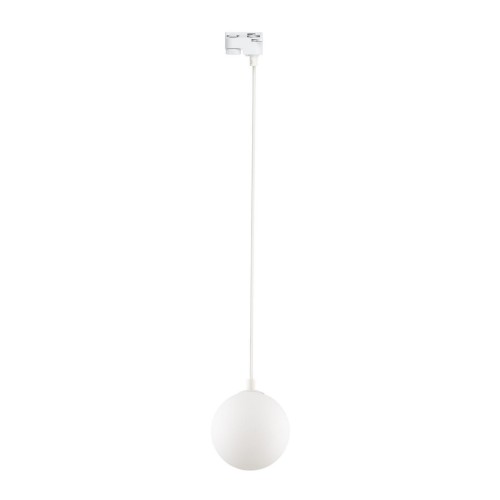 Lampa wisząca do systemu szynowego 1-fazowego Tracer nowoczesna loft klosz szklany kula biała TK Lighting Tracer 4886 1x6W G9