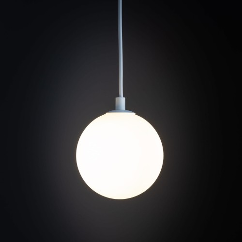 Lampa wisząca do systemu szynowego 1-fazowego Tracer nowoczesna loft klosz szklany kula biała TK Lighting Tracer 4886 1x6W G9
