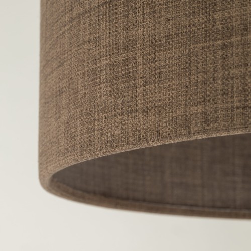Lampa podłogowa nowoczesna elegancka loft glamour abażur materiałowy brązowa złota TK Lighting Umberto 16031 1x15W E27