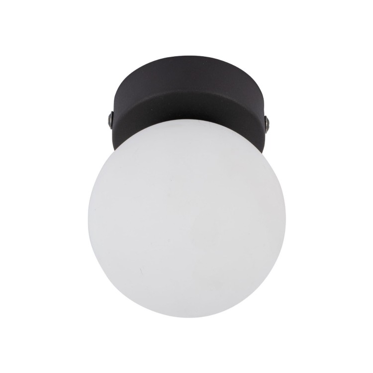 Plafon nowoczesny klasyczny klosz szklany kula czarny biały TK Lighting Vox 5613 1x8W G9
