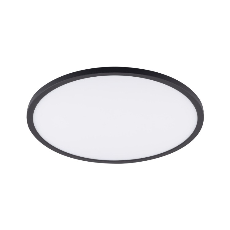Plafon lampa sufitowa koło z przełącznikiem na obudowie TK Lighting Aqua Black Medium 6903 1x36W LED 3000 4000 6500K czarny biały