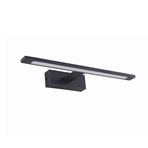 Kinkiet galeria nad lustro belka nowoczesny metalowy podłużny czarny TK Lighting Gallery 18000 1x12W LED 4000K