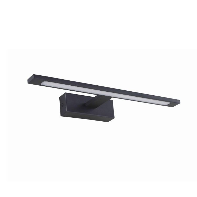 Kinkiet galeria nad lustro belka nowoczesny metalowy podłużny czarny TK Lighting Gallery 18000 1x12W LED 4000K