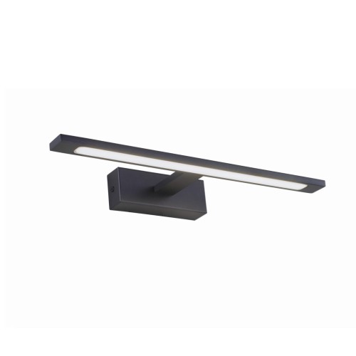 Kinkiet galeria nad lustro belka nowoczesny metalowy podłużny czarny TK Lighting Gallery 18000 1x12W LED 4000K