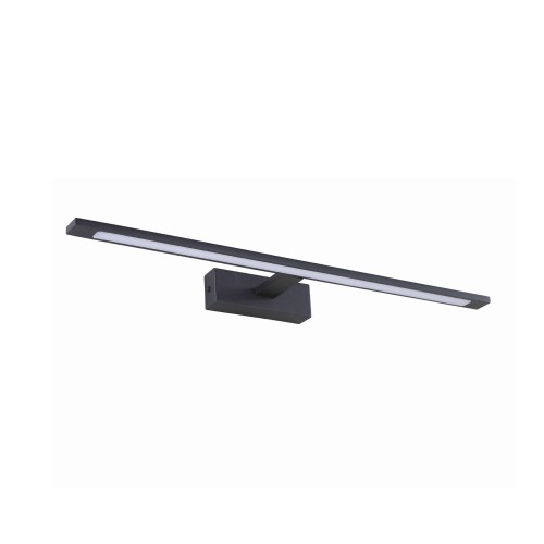Kinkiet galeria nad lustro belka nowoczesny metalowy podłużny czarny TK Lighting Gallery 18002 1x20W LED 4000K