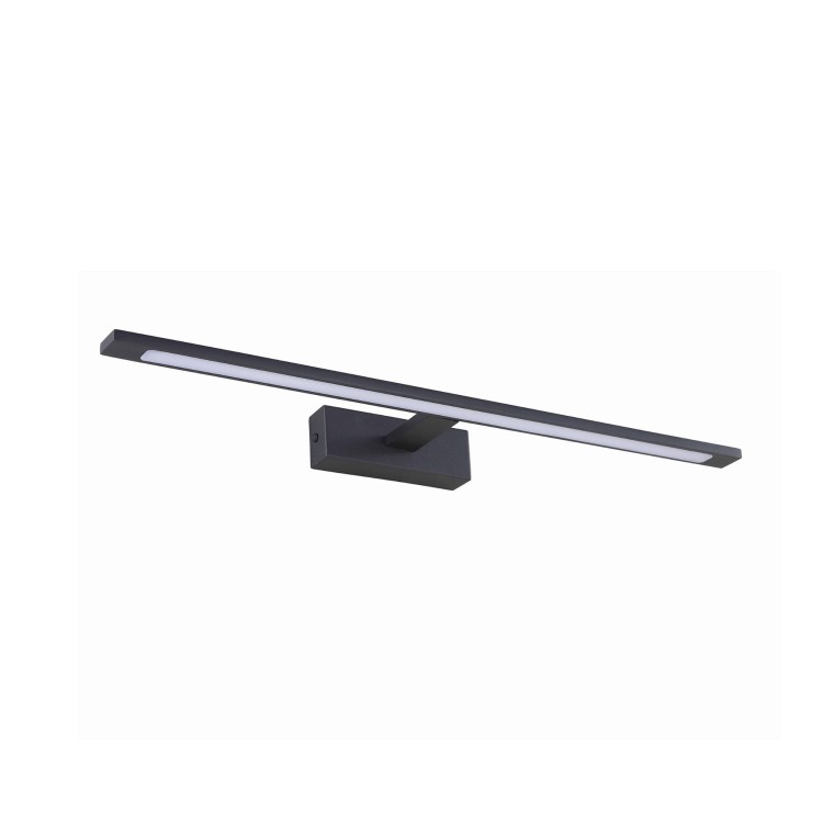 Kinkiet galeria nad lustro belka nowoczesny metalowy podłużny czarny TK Lighting Gallery 18002 1x20W LED 4000K