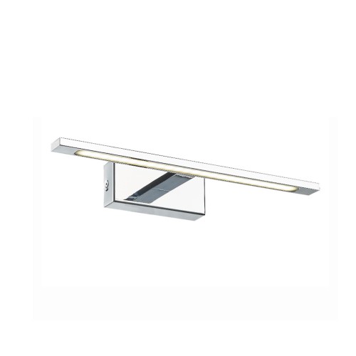 Kinkiet galeria nad lustro belka nowoczesny metalowy podłużny chrom TK Lighting Gallery 18001 1x12W LED 4000K