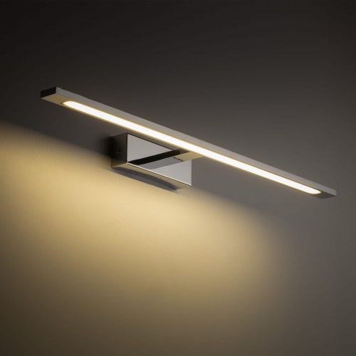 Kinkiet galeria nad lustro belka nowoczesny metalowy podłużny chrom TK Lighting Gallery 18003 1x20W LED 4000K