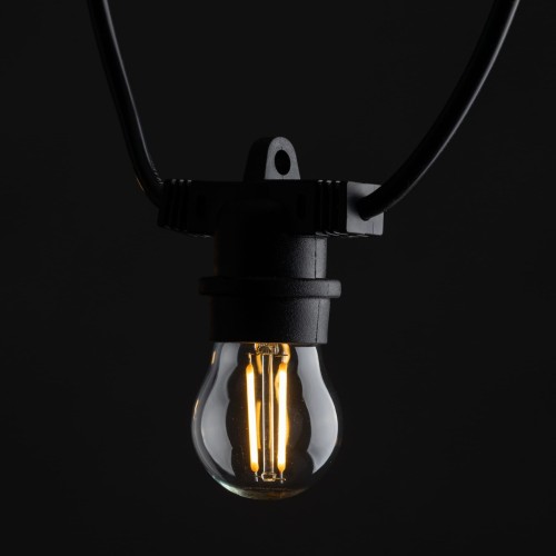 Girlanda ogrodowa zewnętrzna czarna 11,5 m TK Lighting Girlanda 10183 10x E27