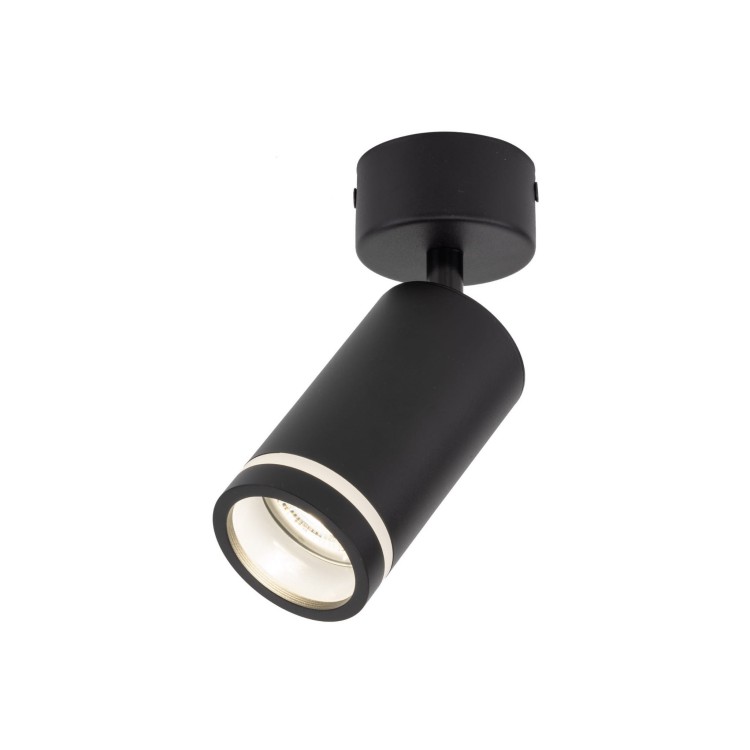 Reflektor nowoczesny industrialny loft metalowy tuba czarny TK Lighting Jet 6910 1x10W GU10