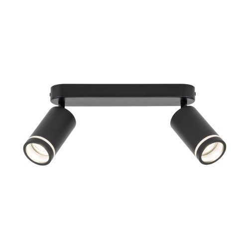 Plafon nowoczesny industrialny loft reflektory metalowe tuba czarny TK Lighting Jet 6912 2x10W GU10