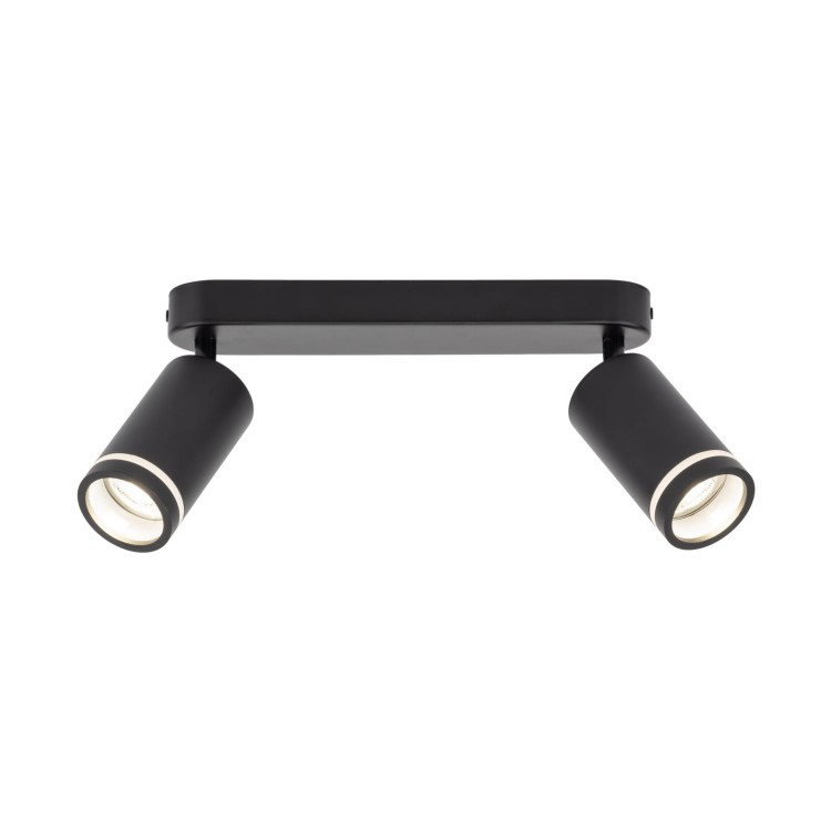 Plafon nowoczesny industrialny loft reflektory metalowe tuba czarny TK Lighting Jet 6912 2x10W GU10