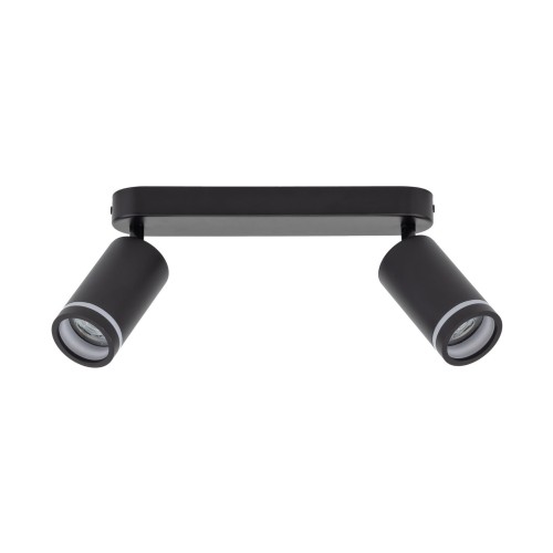 Plafon nowoczesny industrialny loft reflektory metalowe tuba czarny TK Lighting Jet 6912 2x10W GU10