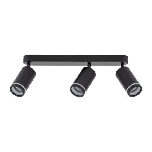 Plafon nowoczesny industrialny loft reflektory metalowe tuba czarny TK Lighting Jet 6914 3x10W GU10
