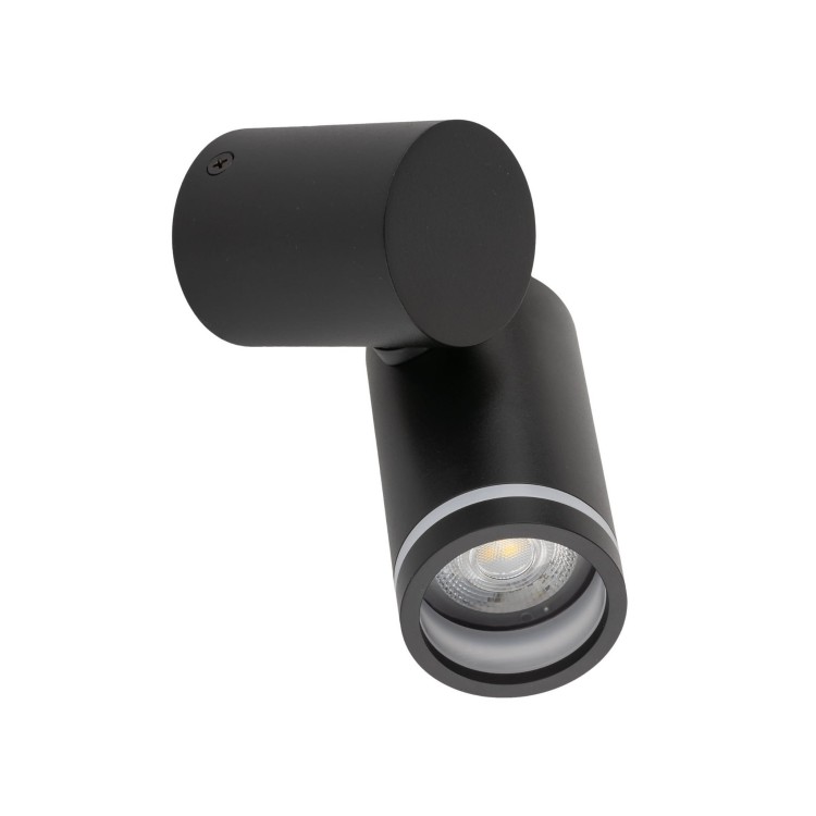 Kinkiet nowoczesny industrialny loft metalowy tuba czarny TK Lighting Jet 5349 1x10W GU10