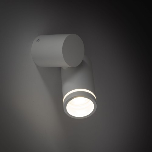 Kinkiet nowoczesny industrialny loft metalowy tuba biały TK Lighting Jet 5393 1x10W GU10