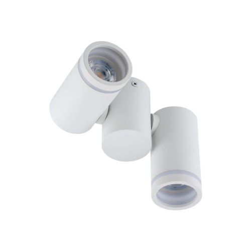 Spot nowoczesny industrialny loft reflektory metalowe tuba biały TK Lighting Jet 4352 2x10W GU10