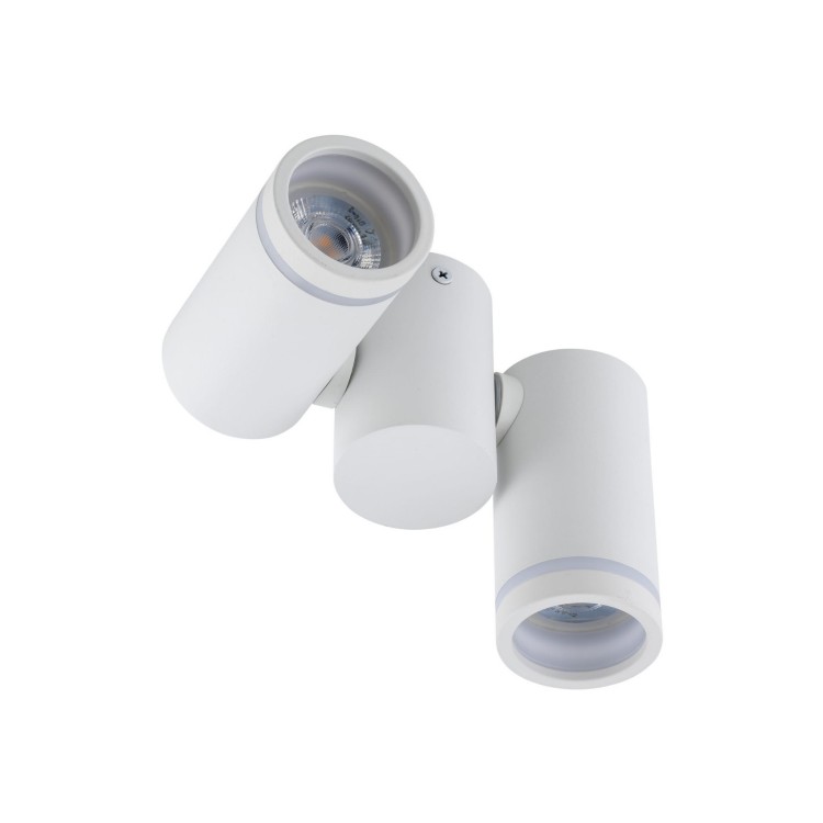 Spot nowoczesny industrialny loft reflektory metalowe tuba biały TK Lighting Jet 4352 2x10W GU10