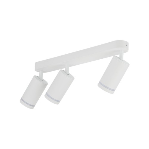 Plafon nowoczesny industrialny loft reflektory metalowe tuba biały TK Lighting Jet 6915 3x10W GU10