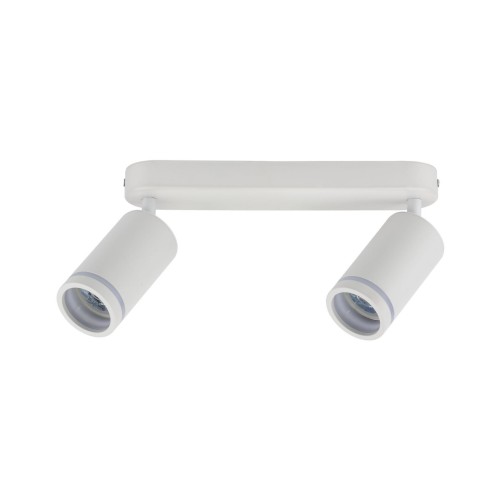 Plafon nowoczesny industrialny loft reflektory metalowe tuba biały TK Lighting Jet 6913 2x10W GU10