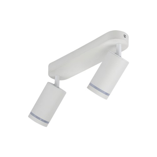 Plafon nowoczesny industrialny loft reflektory metalowe tuba biały TK Lighting Jet 6913 2x10W GU10