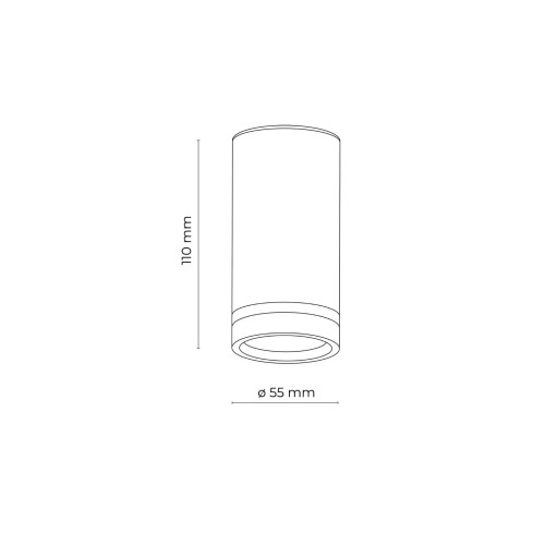 Spot nowoczesny industrialny loft metalowy tuba biały TK Lighting Jet 6919 1x10W GU10