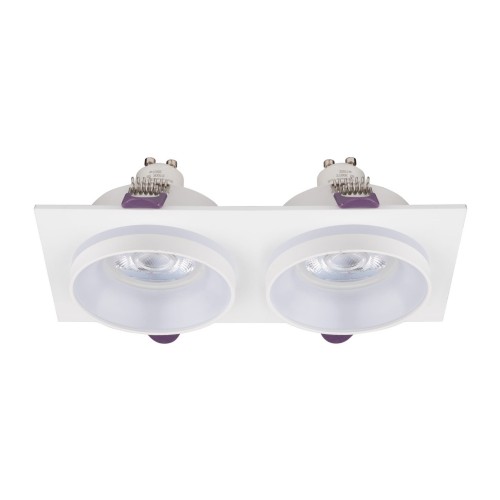 Oczko halogenowe podtynkowe prostokąt białe TK Lighting Jet 6924 2x10W GU10