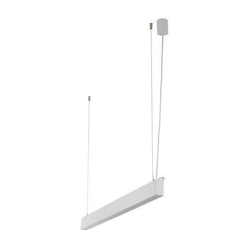 Lampa wisząca listwa belka prostokąt nowoczesna biała TK Lighting Luxe 18079 1x40W LED 4000K