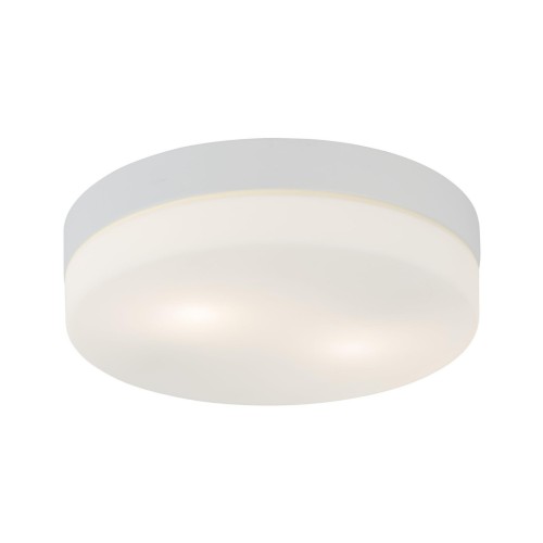 Plafon okrągły lampa sufitowa IP44 2x15W E27 Tk Lighting Pori Black 864 biały