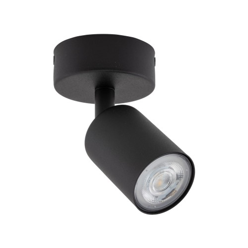 Reflektor nowoczesny elegancki metalowy tuba czarny TK Lighting Top 5739 1x10W GU10