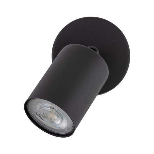 Reflektor nowoczesny elegancki metalowy tuba czarny TK Lighting Top 5739 1x10W GU10