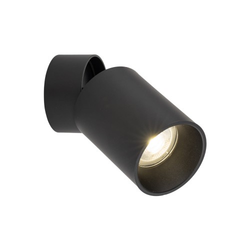 Kinkiet nowoczesny elegancki metalowy tuba czarny TK Lighting Top 5372 1x10W GU10