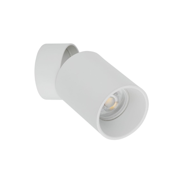 Kinkiet nowoczesny elegancki metalowy tuba biały TK Lighting Top 5373 10W GU10