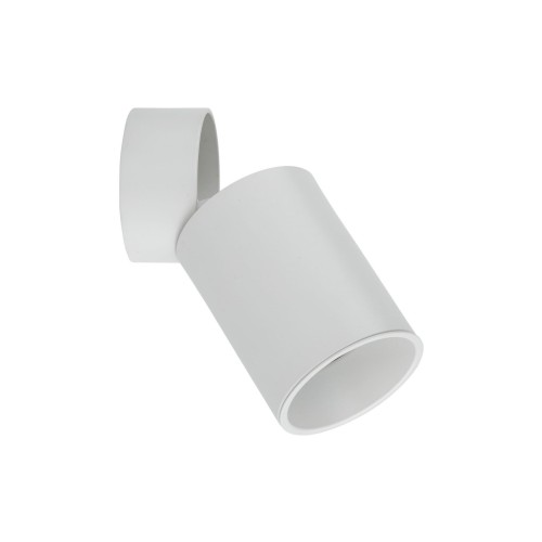 Kinkiet nowoczesny elegancki metalowy tuba biały TK Lighting Top 5373 10W GU10