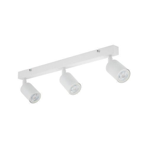 Plafon nowoczesny elegancki reflektory metalowe tuba biały TK Lighting Top 6873 3x10W GU10