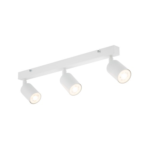 Plafon nowoczesny elegancki reflektory metalowe tuba biały TK Lighting Top 6873 3x10W GU10