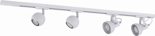 Szyna montażowa do systemu szynowego TK Lighting 4044 1-faz 1m+zaślepka+zasilanie biała