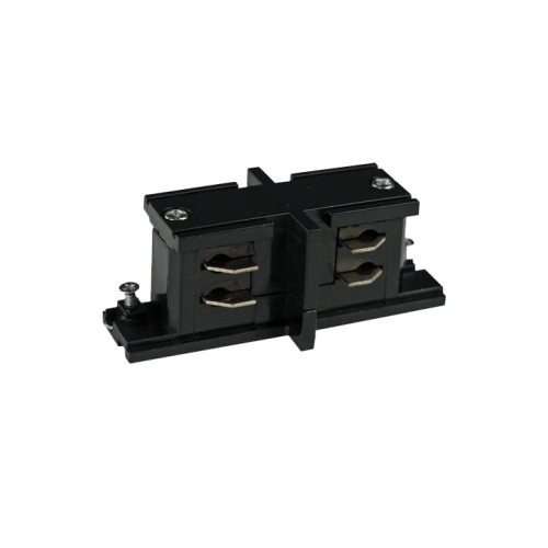 Tk-Lighting Łącznik Prosty Tracer Czarny 3609 7cm do systemu szynowego 3-fazowego