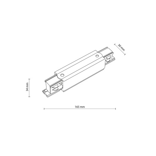 Łącznik z zasilaniem do systemu szynowego 3-fazowego Tracer biały TK Lighting Tracer 4531