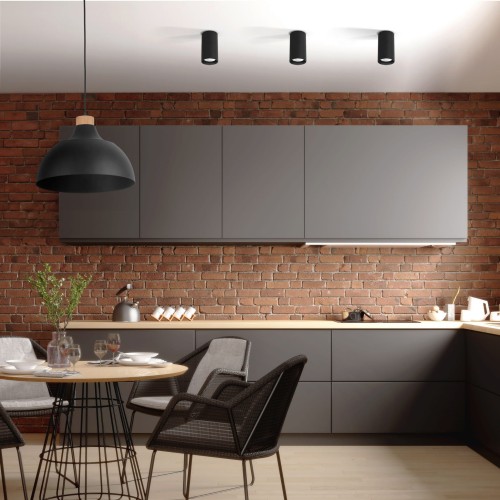 Spot nowoczesny industrialny loft metalowy tuba czarny TK Lighting Tune 10022 1x10W GU10