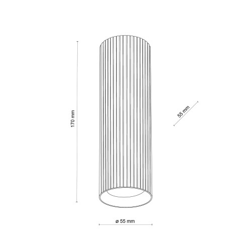 Spot nowoczesny industrialny loft metalowy tuba biały TK Lighting Tune 10025 1x10W GU10