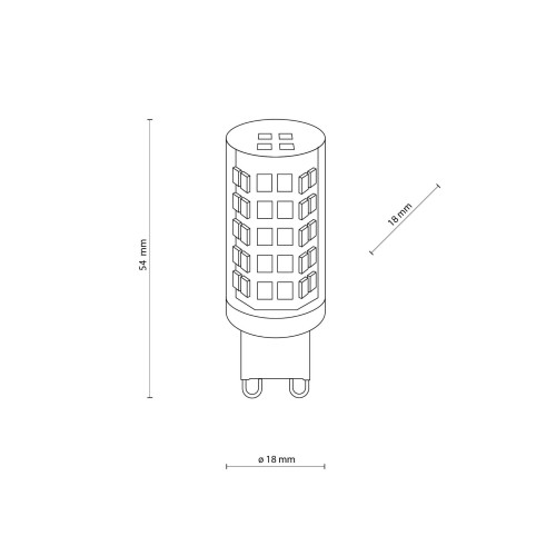 Żarówka transparentna TK Lighting 3132 1x4W G9 4000K 595 lm