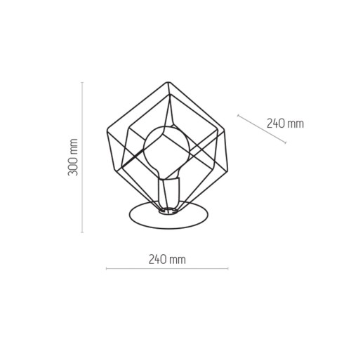 TK Lighting Alambre 5450 Lampa stołowa lampka 1x15W E27 czarny