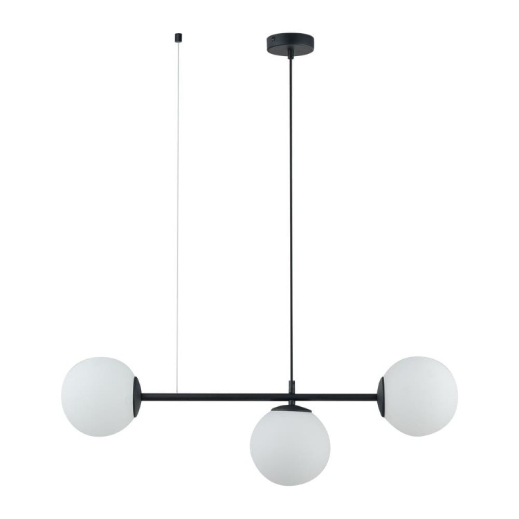 Lampa wisząca nowoczesne kule szklane klosze TK Lighting Celeste 6218 3x15W E27 czarna biała