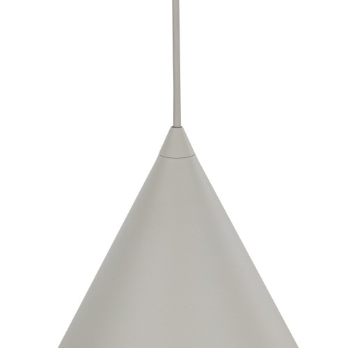 Lampa wisząca nowoczesna skandynawska loft klosz metalowy stożek beżowa TK Lighting Cono 10056 1x15W E27