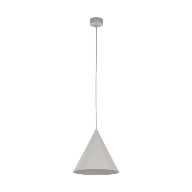 Lampa wisząca nowoczesna skandynawska loft klosz metalowy stożek beżowa TK Lighting Cono 6631 1x15W E27