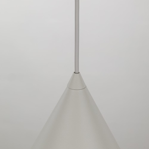 Lampa wisząca nowoczesna skandynawska loft klosz metalowy stożek beżowa TK Lighting Cono 6631 1x15W E27