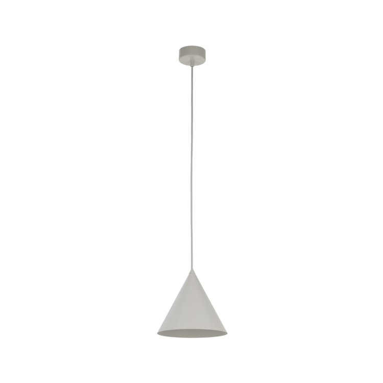 Lampa wisząca nowoczesna skandynawska loft klosz metalowy stożek beżowa TK Lighting Cono 10072 1x15W E27