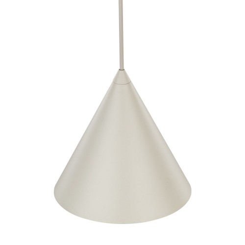 Lampa wisząca nowoczesna skandynawska loft klosz metalowy stożek beżowa TK Lighting Cono 10072 1x15W E27