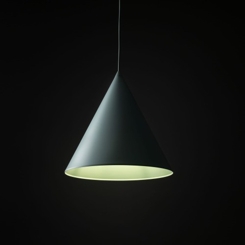 Lampa wisząca nowoczesna skandynawska klosz metalowy stożek miętowa TK Lighting Cono 10063 1x15W E27